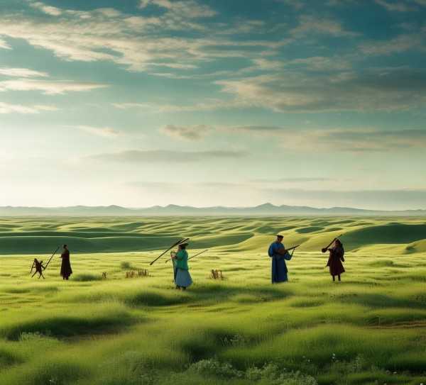 呼伦贝尔大草原，悠扬牧歌，绿野仙踪的旋律画卷,悠扬牧歌，绿野仙踪，呼伦贝尔大草原歌谱的之美,旋律,传奇,第1张