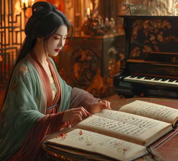 枉凝眉，古典与现代交融的旋律之美,探寻枉凝眉歌曲简谱之美，古典韵味与现代演绎的交融,旋律,简谱,第1张