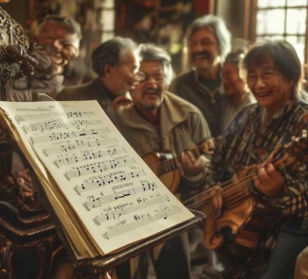 欢聚一堂简谱中的温情岁月与动人故事,欢聚一堂歌曲简谱背后的故事，音符里的温情岁月,旋律,温暖,简谱,第1张