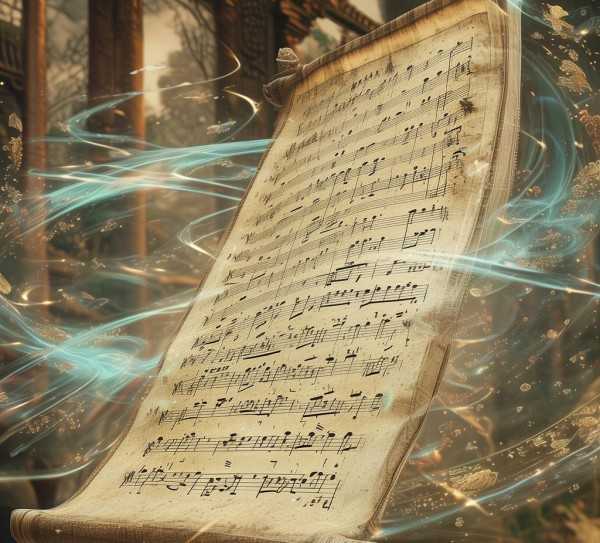 古韵流转，穿越时空的古风歌曲简谱之旅,古风歌曲简谱，穿越时空的音乐之旅,旋律,简谱,第1张
