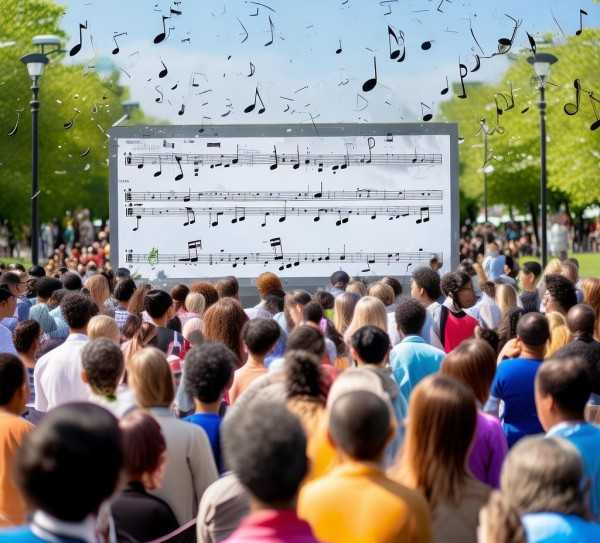 音符之旅，现代歌曲简谱，音乐普及的桥梁,现代歌曲简谱，音乐普及的桥梁，全民乐享的音符之旅,简谱,五线谱,美好未来,第1张