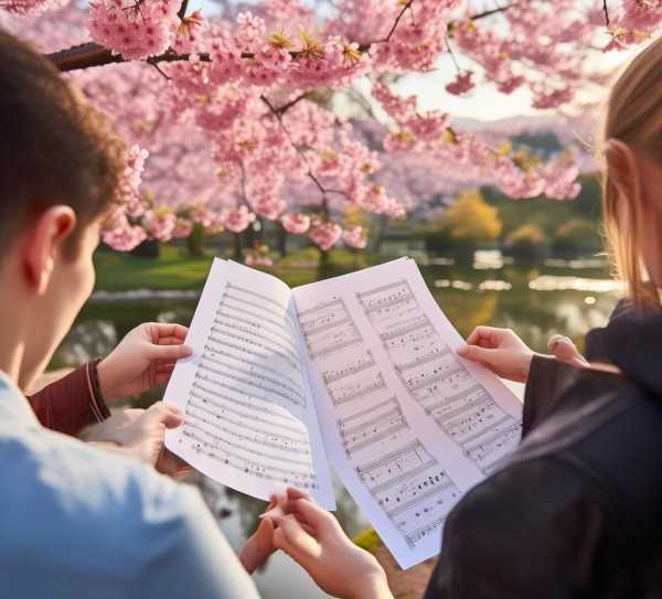 樱花旋律共赏，经典樱花歌曲简谱解析与美学鉴赏,樱花烂漫时，轻吟旋律共赏—樱花歌曲简谱解析与赏析,旋律,情感,陪伴,第1张