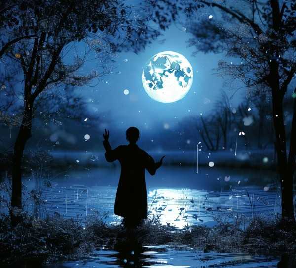 月夜歌曲简谱，探寻音符舞动的魅力,月夜悠扬，音符舞动—探秘月夜歌曲简谱的魅力,旋律,情感,简谱,第1张