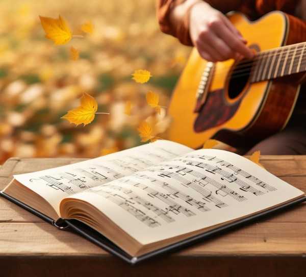 秋日落叶，歌曲简谱解析与弹唱教学,秋日旋律，歌曲落叶简谱解析与弹唱指南,旋律,简谱,温暖,第1张